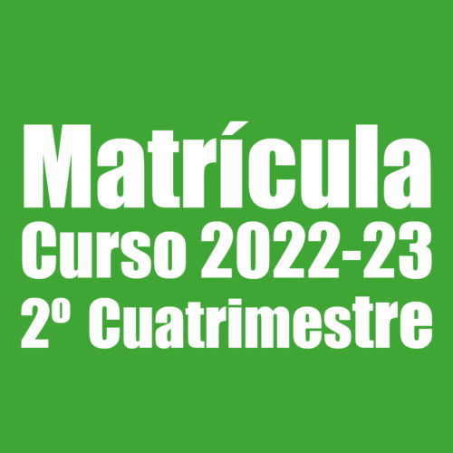 Abierto segundo plazo de Matrícula curso 2022-23