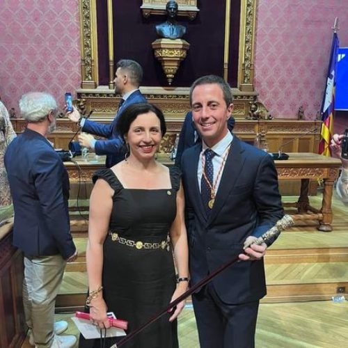 El presidente del Consell de Mallorca Sr. Llorenç Galmés Verger, toma posesión del nuevo cargo insular