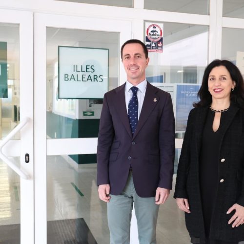 El president del Consell de Mallorca Llorenç Galmés visita la UNED de les Illes Balears