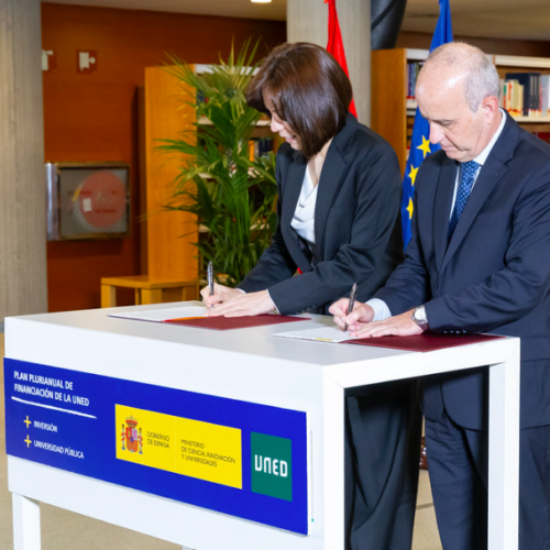 Diana Morant y Ricardo Mairal presentan el plan de financiación para ampliar titulaciones estratégicas en la UNED hasta 2029 con 20.000 nuevas plazas