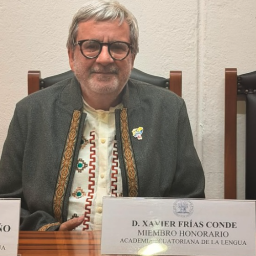 La Academia Ecuatoriana de la Lengua nombra miembro honorario al investigador de la UNED Xavier Frías